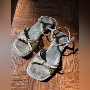 Zara Gold Girl Sandals